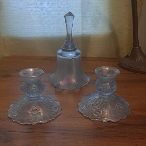 Elegant Glass Candle Holder Set